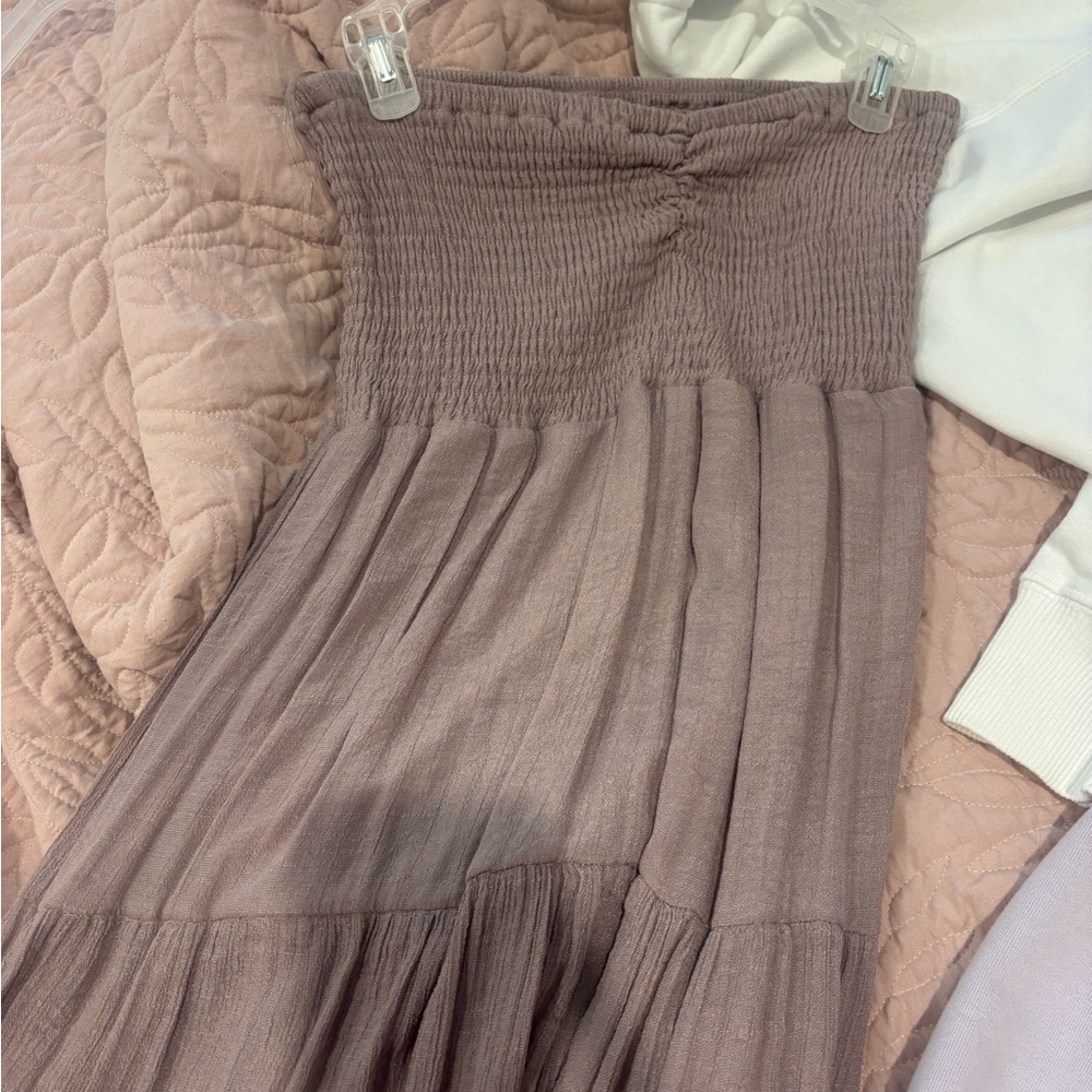 Elegant Taupe Women's Dress